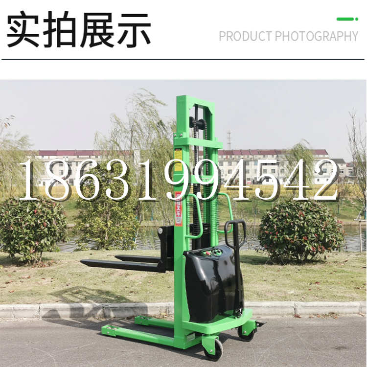 会泽县电动叉车堆高车液压铲车电瓶1吨2吨站驾步行式小型全自动叉车